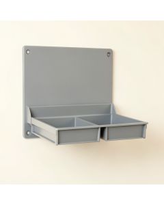 Brook Bend Empty Wall-Mounted Tool Organizer Panel - Gray (synthetic illustration; no displayed measurements)