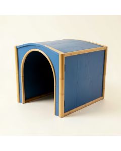 Bay Brook Empty Furniture-Style Litter Enclosure - Blue (synthetic illustration; no displayed measurements)