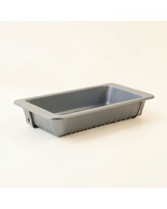 Pine Crest Empty Railing Planter With Integral Brackets - Gray (synthetic illustration; no displayed measurements)