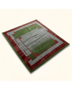 Green/Red/Gray Area Rug (synthetic illustration; no displayed measurements)