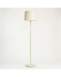Shore Bridge Floor Lamp With A Plain Fabric Shade - Cream (synthetic illustration; no displayed measurements)