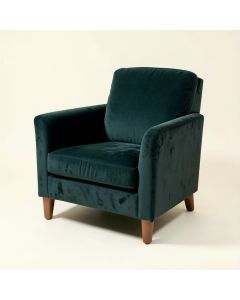 28.75 '' Wide Velvet Armchair (synthetic illustration; no displayed measurements)