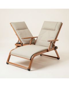 2Pcs Outdoor Folding Reclining Chaise Lounge Chair (synthetic illustration; no displayed measurements)