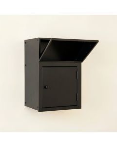 Summit Brook Wall-Mounted Entry Cabinet - Black (synthetic illustration; no displayed measurements)