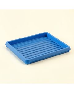 Hill Bridge Empty Under-Desk Cable Tray - Blue (synthetic illustration; no displayed measurements)