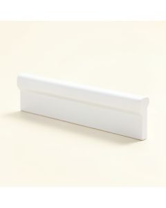 Flexible Polyurethane , Primed White 3 3/8 '' H X 78 '' W X 5/8 '' D Chair Rail (synthetic illustration; no displayed measurements)