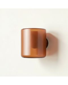 Elm Bridge Wall Sconce Mounted On A Plain Wall - Terracotta (synthetic illustration; no displayed measurements)