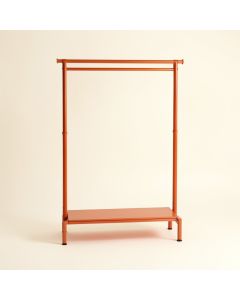 Willow Bridge Empty Garment Rack - Terracotta (synthetic illustration; no displayed measurements)