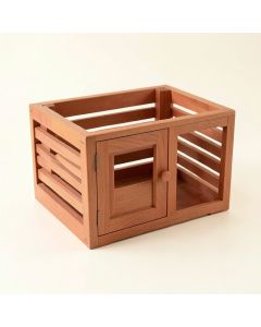 Heath Bluff Empty Furniture-Style Pet Crate - Terracotta (synthetic illustration; no displayed measurements)