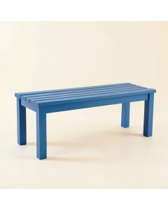 Reed Bridge Indoor Bench - Blue (synthetic illustration; no displayed measurements)