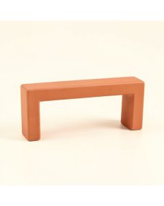 Cove Bend Cabinet Handle Without Packaging - Terracotta (synthetic illustration; no displayed measurements)