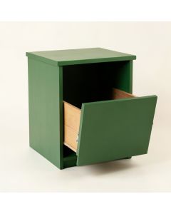 Oak Dale Freestanding Pull-Out Hamper Cabinet - Green (synthetic illustration; no displayed measurements)