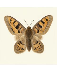 Moths : E. Pudica , E. Pantheria , S. Caecigena , L. Lineosa By W. F. Kirby Painting Print (synthetic illustration; no displayed measurements)