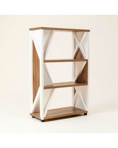 Okane 53 '' H X 53 '' W Geometric Bookcase (synthetic illustration; no displayed measurements)