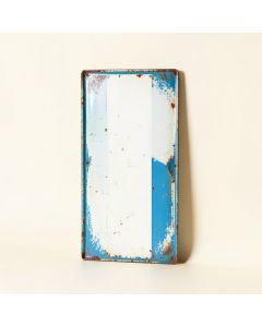 Vintage Metal Bathroom Wall Sign With Distressed Finish Wall Décor (synthetic illustration; no displayed measurements)