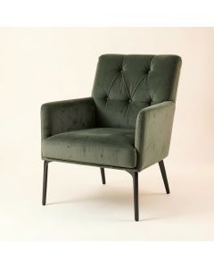 Lexington 25.5 '' Wide Tufted Velvet Armchair (synthetic illustration; no displayed measurements)
