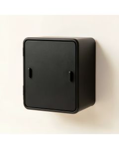 Clay Brook Wall-Mounted Laundry Cabinet - Black (synthetic illustration; no displayed measurements)