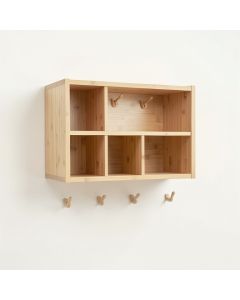 Spruce Canyon Wall-Mounted Entryway Organizer Shelf - Beige (synthetic illustration; no displayed measurements)