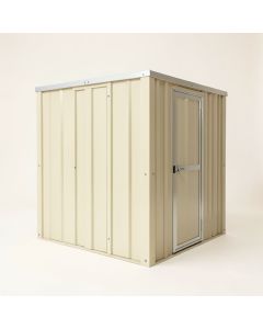 Yardsaver 4 Ft. W X 10 Ft. D Metal Lean-To Storage Shed (synthetic illustration; no displayed measurements)