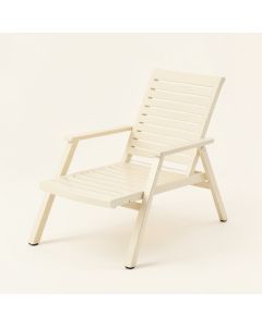 Pine Bridge Outdoor Lounge Chair - Ivory (synthetic illustration; no displayed measurements)