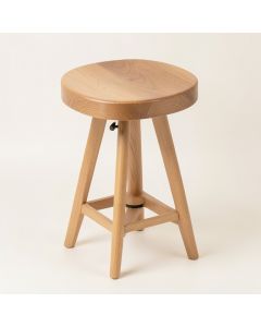 Molinaro Swivel Solid Wood Adjustable Height Bar Stool (synthetic illustration; no displayed measurements)