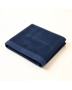 Sage Arc Bath Towel - Navy (synthetic illustration; no displayed measurements)