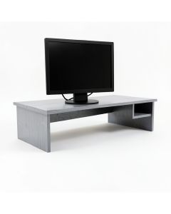 Field Bridge Desktop Monitor Riser - Gray (synthetic illustration; no displayed measurements)