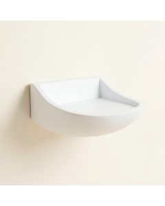 Ash Brook Wall-Mounted Cat Perch - White (synthetic illustration; no displayed measurements)