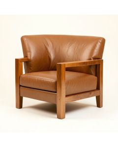 Anderss 25 '' Wide Top Grain Leather Armchair (synthetic illustration; no displayed measurements)