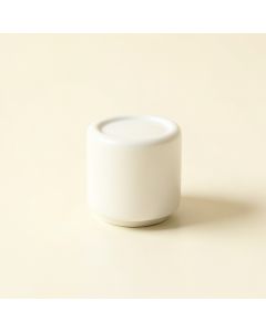 Elm Crest Cabinet Knob Without Packaging - White (synthetic illustration; no displayed measurements)