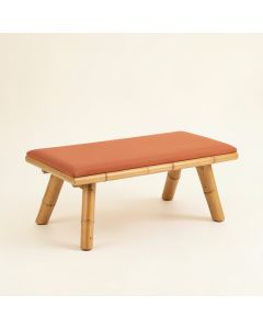 Hazel Field Indoor Bench - Terracotta (synthetic illustration; no displayed measurements)