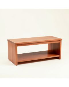 Stone Edge Indoor Bench - Terracotta (synthetic illustration; no displayed measurements)