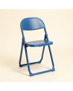 Oak Arc Folding Outdoor Chair - Blue (synthetic illustration; no displayed measurements)