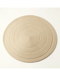 Oak Branch Round Area Rug - Beige (synthetic illustration; no displayed measurements)