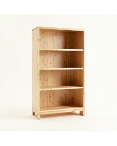 Cove Dell Freestanding Bookcase - Beige (synthetic illustration; no displayed measurements)