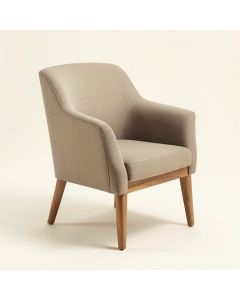 Carlton Wood Leg Upholstered Dining Chair (synthetic illustration; no displayed measurements)