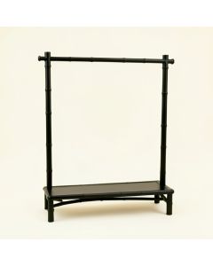 Stone Bluff Empty Garment Rack - Black (synthetic illustration; no displayed measurements)