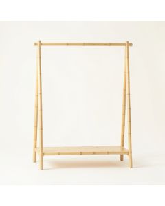 Bay Crest Empty Garment Rack - Ivory (synthetic illustration; no displayed measurements)
