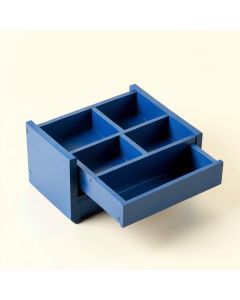 Bay Bend Empty Coffee-Station Organizer - Blue (synthetic illustration; no displayed measurements)