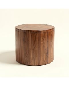Celaya Solid Wood Drum Coffee Table (synthetic illustration; no displayed measurements)
