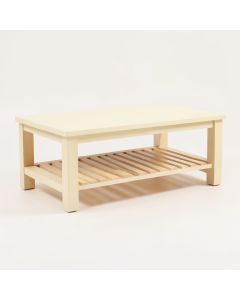 Ridge Brook Coffee Table - Cream (synthetic illustration; no displayed measurements)