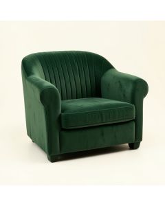 Cedar Falls Upholstered Armchair - Green (synthetic illustration; no displayed measurements)