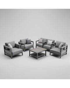 Gleisner Modular Outdoor Seating Set (synthetic illustration; no displayed measurements)