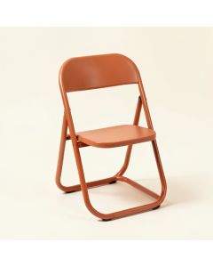 Alder Branch Folding Outdoor Chair - Terracotta (synthetic illustration; no displayed measurements)