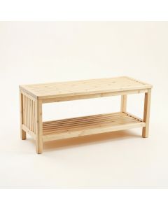 Holly Crest Indoor Bench - Ivory (synthetic illustration; no displayed measurements)