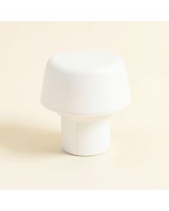 White Pvc Solar Powered Integrated Led 5 In . X 5 In . Fence Post Cap Light (synthetic illustration; no displayed measurements)