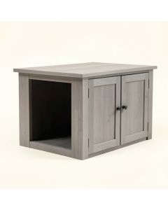 Elm Falls Empty Furniture-Style Litter Enclosure - Gray (synthetic illustration; no displayed measurements)