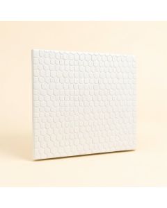 Carrara 2 '' X 2 '' Porcelain Honeycomb Mosaic Wall & Floor Tile (synthetic illustration; no displayed measurements)