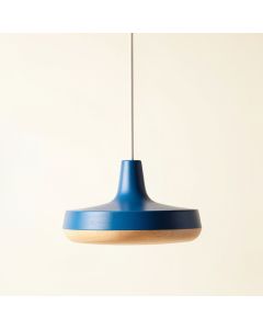 Wren Brook Pendant Light Suspended From One Plain Cable - Blue (synthetic illustration; no displayed measurements)