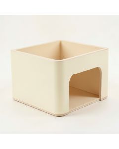Slate Dale Empty Furniture-Style Litter Enclosure - Cream (synthetic illustration; no displayed measurements)